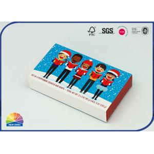 China 350g C1S Macaron Drawer Paper Box Cartoon Printing Sliding Gift Box supplier