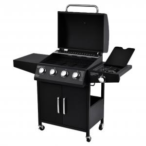 Flame Safety Device Gas Grill 4 Burner Stainless Steel Barbeque for Outdoor and Indoor