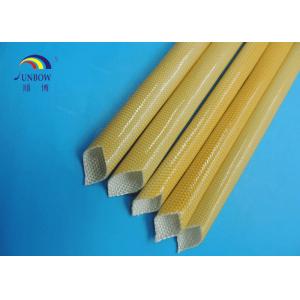 Fiberglass sleeve coated with polyurethane resin and treated in high temperature