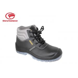 China Fashionable Construction Genuine Leather Safety Shoes BK Mesh / Cambrelle Lining 6 Inch supplier