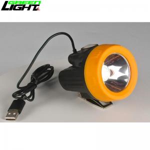 China USB Charging Miner Cap Lamp , 10000 LUX GL2.5-C Explosion Proof Mining Lamp supplier