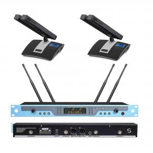 China 80Hz - 16KHz UHF Wireless Microphone System Universal Cordless Microphone Set For Broadcast supplier