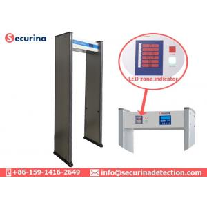 China 6 Detecting Zones Metal Detector Walk Through Gate For Shops / Hotels / Factories supplier