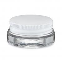 7ML White Aluminum Cap Concentrate Container 7ml Glass Jar Custom Container