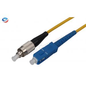 Eco Friendly Simplex Fiber Optic Patch Cord Multimode ST To LC Fiber Jumper