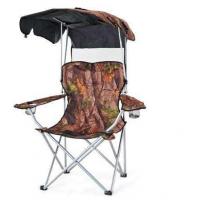 China Oversized Camping Chair with Shade Canopy, Folding Lawn Chairs Cup Holders, Camping Lounge Chair for Hiking Travel on sale