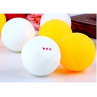 China 3 Star Table Tennis Balls Celluloid White / Orange For Competition Bulk Packing on sale