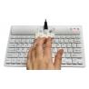 4.0 Bluetooth wireless washable keyboard with 77 keys and embedded battery