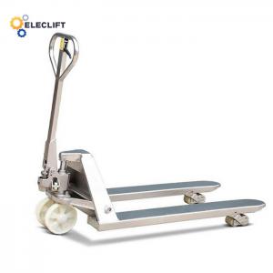 2500kg Stainless Steel Pallet Truck Manual With Polyurethane Wheels