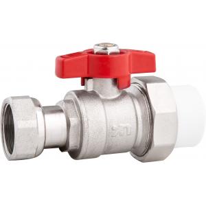 China 5201A Gas Stove Valve Brass Ball Valve DN20 for Heating System Hot Water Supply with PP-R Adapter x Flexible Female Nut supplier