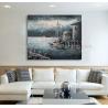 China Contemporary Fishing Boat Painting At Sea / Sailing Ship Paintings Prints wholesale