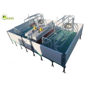 Galvanized Adjustable Floding Pig Farrowing Crate Plastic Hollow Panel Pig Stall