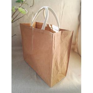 washable kraft paper shopping bag, tote bag