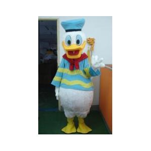 China handmade adult plush Donald Duck disney cartoon costumes in marine uniform wholesale