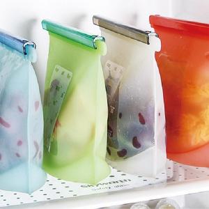 China Fancy reusable silicone food storage bag large food storage bag fresh food fruit vegetable storage bag supplier