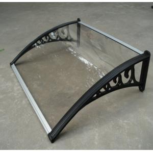 Wear Resistant Polycarbonate Window Awnings Aluminum Alloy Frame Balcony Use