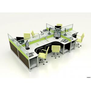 China Contemporary Furniture Modular Partition Cubicle Office Workstation For 6 Seater supplier