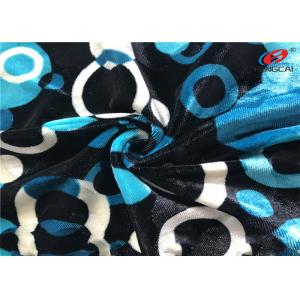 China Printed Stretch Knitted Polyester Spandex Velvet Fabric For Ladies Dress supplier