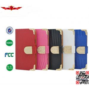 Newest 100% Qualify Luxury Genuine Crocodile Leather Wallet Cover Cases For HTC ONE M8