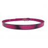 Pink Vintage Buckle Women'S Fashion Leather Belts With Hollow Out Design