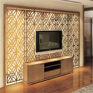 China Modern design high quality metal decorative room screen TV background wall screen price supplier