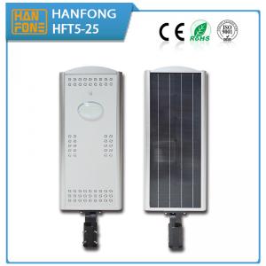 China Hanfong solar energy all in one Solar street lights China manufactory LED power light25w12v16A CE/ROHS/ISO9001 aluminium supplier