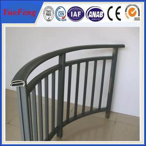 China aluminum handrail for stairs/ aluminum balcony railing/ aluminum handrail brushed factory supplier