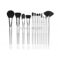 China Best Natural Hair Mass Level Makeup Brushes Glitter Silver Handle on sale