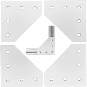 Offering Sample 90 Degree L Shape Corner Bracket Plate for 20 x 20mm Aluminum Profile