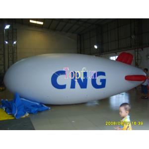 China Ballon gonflable de la publicité 6 mètres d'hélium de PVC gonflable long du dirigeable souple 0.2mm supplier