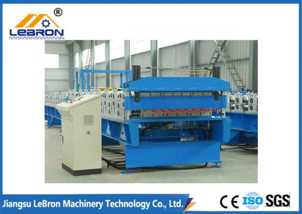 High Forming Speed Double Layer Roofing Sheet Roll Forming Machine with Cr12
