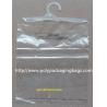 China Small Clear PP Poly Bags With Hangers For Apparel / Clothing / Dress wholesale