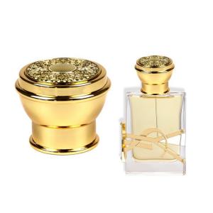China Cosmetic Packaging Customization Zinc Alloy Perfume Cover Gold Plated supplier