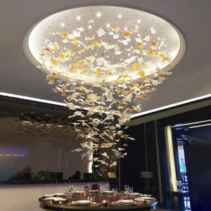 ODM Maple Leaf Chandelier Anti Glare Customized Pendant Lamp