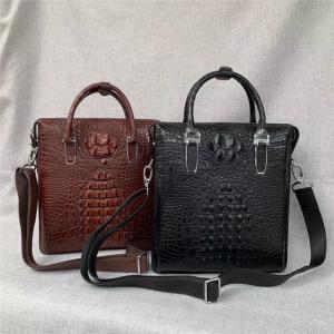 Exotic Genuine Real Crocodile Skin Men's Working Handbag Authentic Alligator Leather Laptop Briefcase For Male