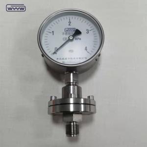 All Stainless Steel Indicator Pressure Gauge With Flange CE Approved