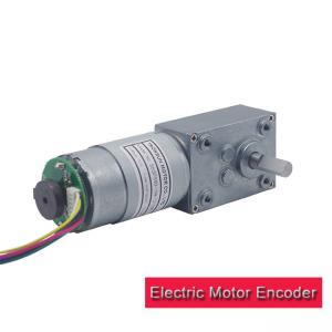 Home Appliance Electric Motor Encoder High Torque 12 Volt DC Worm Gear Motor Shaft Encoder
