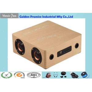 China 12W木のBluetoothのスピーカーの時計のBluetoothデジタルのスピーカーのタッチ パネル制御 supplier