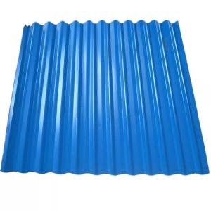 PPGI Colored Corrugated Metal Siding 8-35 Micron Blue Corrugated Roofing Sheets
