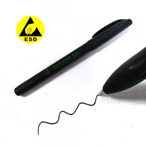 China 0.5mm ESD Antistatic Black Gel Pen With Antistatic Logo For Cleanroom Office supplier