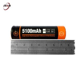 China 5000mah 21700 Rechargeable Lithium Battery 3.7V For Flashlight Torches supplier