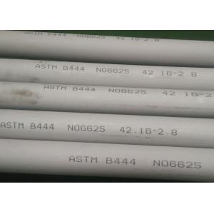42.16 * 2.8mm Brushed Nickel Tubing , Anti Aqueous Corrosion Inconel 625 Seamless Tube