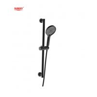 China 3 Function SUS304 Matte Black Handheld Shower Slide Bar Round Classical on sale