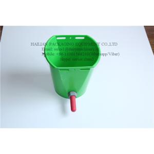 Green Milking Machine Spares Feed Bucket With 8 Liter , Calf Feeding Bucket