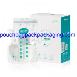 China 120 x 180 + 60 mm Breast Milk Storage Bag, 250 ml breast milk storage bag supplier