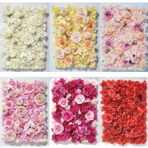 ODM Background Faux Wall Flowers Floral Panel Wall Home Decoration