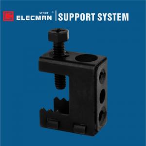 Black Coated Spring Steel BC Beam Clamps For Threaded Rod 1/2 Inch Flange