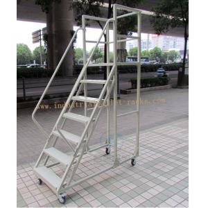Assembling High Climbing Ladder Warehouse Equipments For Shelving Rack Use