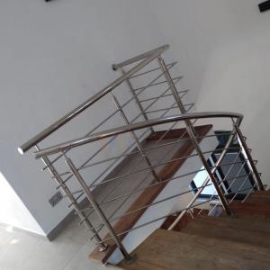 Rotating Staircase Stainless Steel Railing 1000-2000mm Glass Inox 201 304 316 Grade