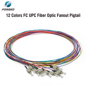 China FONGKO 12 Core 0.9mm G652D Pigtail de fibra óptica de PVC Buldle Pigtail LC FC SC ST UPC APC Pigtails de fibra óptica wholesale